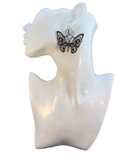 Preview: Mega XL Schmetterling Ohrringe butterfly Falter